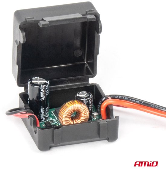 AMIO Car Power Signaal Filter met Plug 12V 24V - Anti Interferentie DC DC Converter Auto