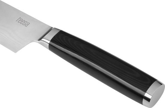 Teesa - Damaststalen Koksmes - 33.5cm - Elegant Design - VG10