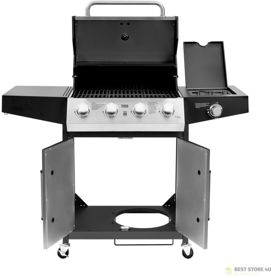 Teesa BBQ 5007 MASTER gasgrill - 5 branders - ruimte voor een gasfles