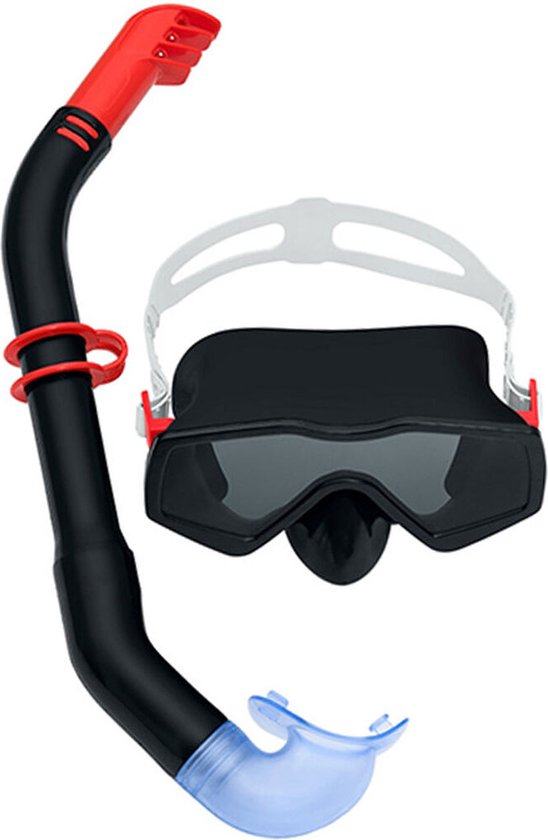 Bestway Set Masker en Buis Volwassene Anatomische Bandje Assorti Kleur +14 Jaar Strand en Zwembad 24071