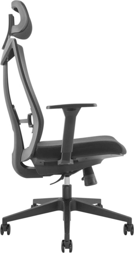 Ergo Office - Ergonomische Bureaustoel - Bureaustoel - Office Chair - hoogte verstelbare - Hoofdsteun - max. belasting 150 kg - Zwart