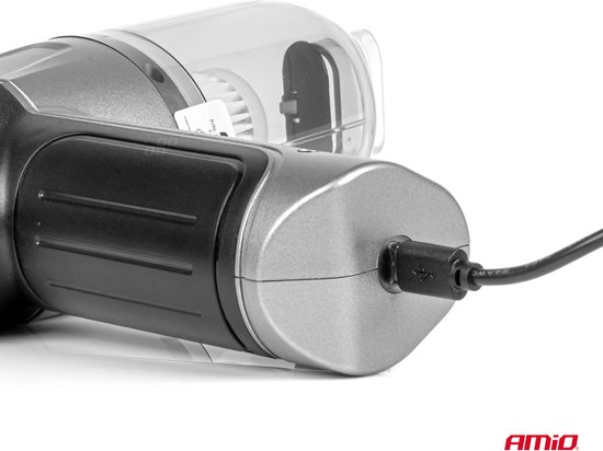 AMiO Auto Stofzuiger Draadloos - Autostofzuiger - Handstofzuiger - 40W - Grijs