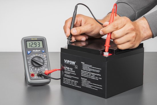Vipow Serie - 12V 12Ah Gel Accu - UPS Voeding - Onderhoudsvrij