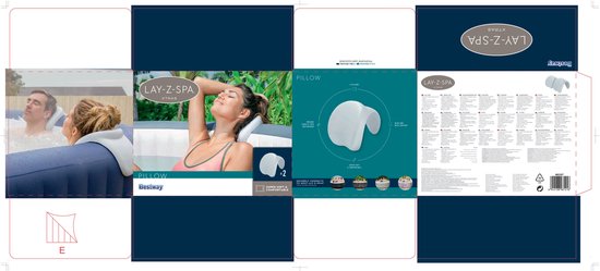 Bestway Lay-Z-Spa Kussens 2 stuks - 100% polyurethaan