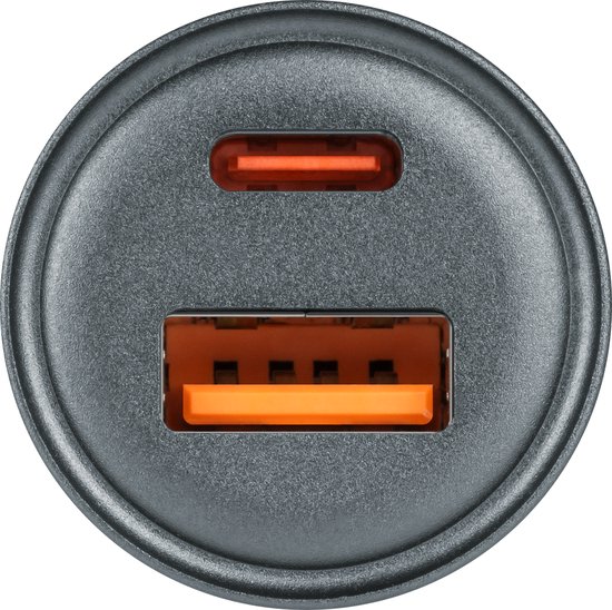 Krüger&Matz KM0872 - Autolader - USB A & USB C - 43W - Snel Opladen