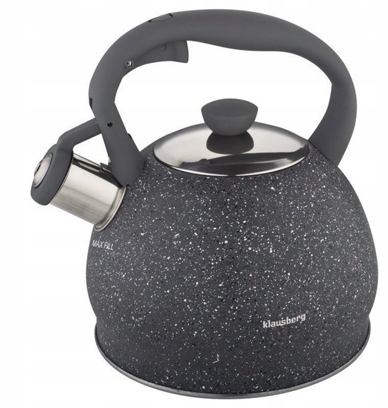 Klausberg KB-7321 fluitketel - 2L - rvs - alle warmtebronnen