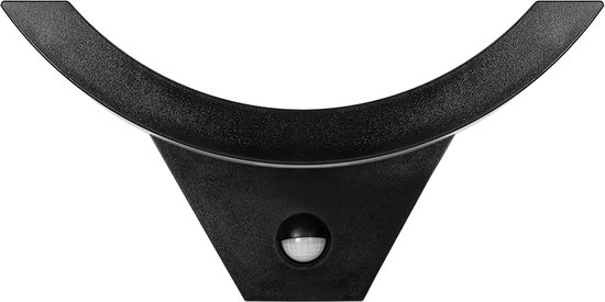 SPINEL LED Buitenlamp met Bewegingssensor – Tuinverlichting 4000K – Buitenverlichting met IP54 - Muurlamp 800lm – Wandlamp buiten IK10 - Zwart
