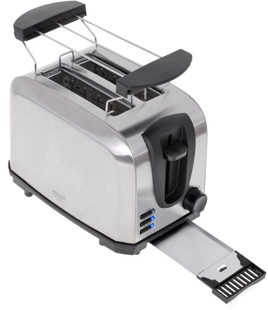 Adler AD3222 - Broodrooster - Toaster met broodjesrooster - 1000 Watt