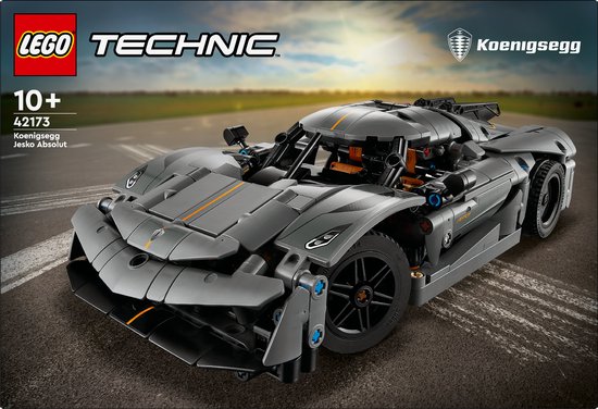LEGO Technic - Koenigsegg Jesko Absolut grijze hypercar - 42173
