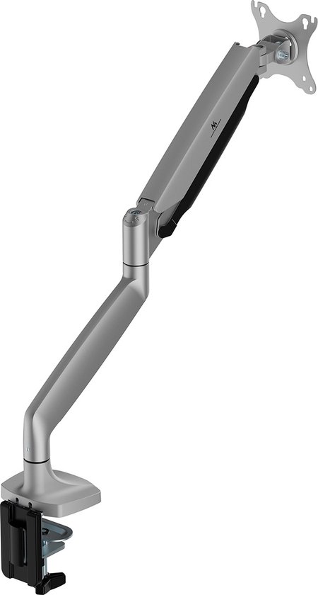 Maclean MC-969 - Monitorbeugel - Monitorsteun - dubbele arm - met gasveer - 17"-45" - tot 16 kg - Zilver