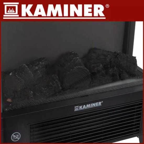Kaminer Embego elektrische kachel 2000W met realistisch vlameffect en afstandsbediening
