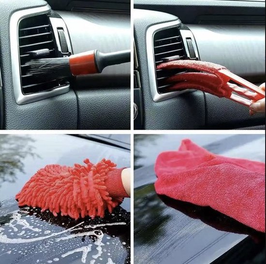 Xtrobb complete auto detailing set – 19-delig – professionele autoverzorging – inclusief opbergetui – interieur & exterieur reiniging