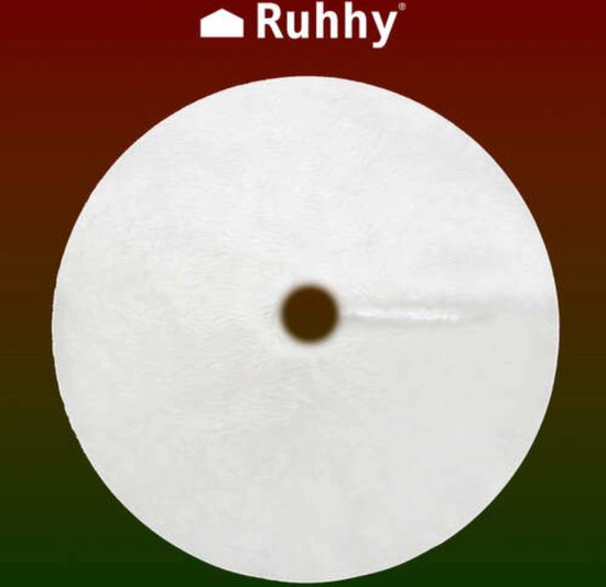 Ruhhy Grote Pluizige Kerstboommat 120cm - Creëer een Luxe Kerstsfeer