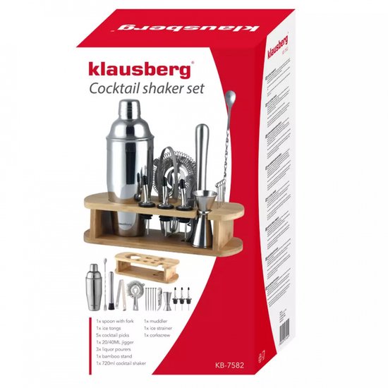 Klausberg 7582 - Barset - cocktailset - bartending - 16 delig