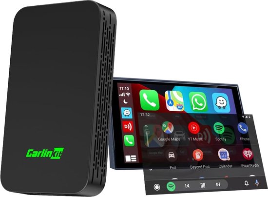 Carlinkit 5.0 - Draadloze CarPlay & AndroidAuto Adapter - Eenvoudige van bedrade naar draadloze CarPlay & Android Auto! - CPC200-2Air