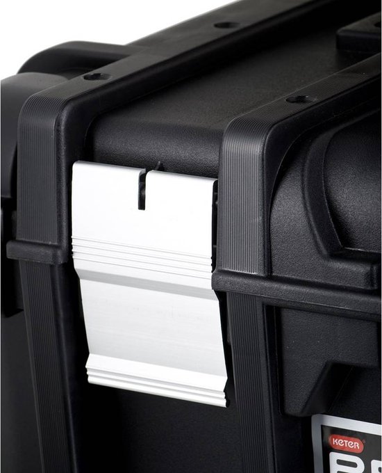 Keter Wide Toolbox Gereedschapskoffer - 16 inch - 41,9x32,7x20,5cm - Zwart