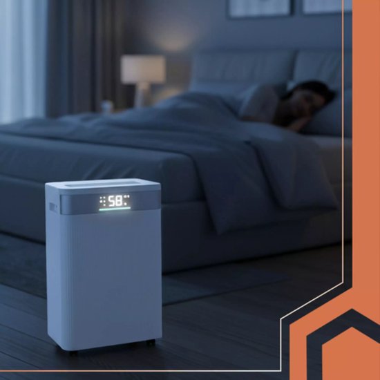 Ruhhy Slimme luchtontvochtiger Brisoo 2000 – 20L/24h capaciteit, WiFi-bediening, stille werking en 4,3L tank voor thuisgebruik