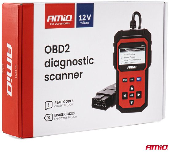 AMiO OBD2 V410 Professionele Diagnostische Scanner Uitleestool – Snelle Auto- en Truckdiagnose voor Voertuigen - Pro Scan