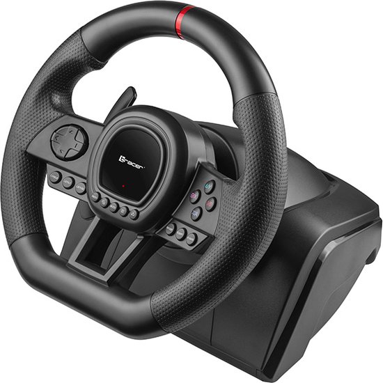 Tracer Gaming Stuurwiel - 6 in 1 Stuur - Pedalen en Versnellingspook - PC/PS4/PS3/Xbox One/Switch