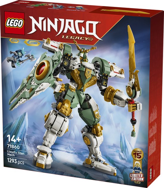 LEGO® NINJAGO® 15-Jarig Jubileum: Lloyds Reusachtige Mecha Speelgoed 71860
