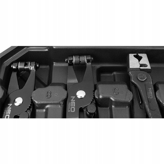 NEO 11-228 Slangklemtangset 9 dlg