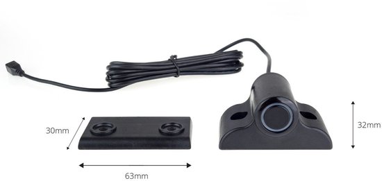 AMiO Parkeerhulpsysteem TFT01 4,3 inch LCD Beeldscherm - HD502IR Camera 4 Zwarte Sensoren Truck