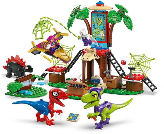 LEGO Marvel Spidey en zijn geweldige vriendjes Spidey en Gobby's raptorstrijd bij de boomhut - 11200