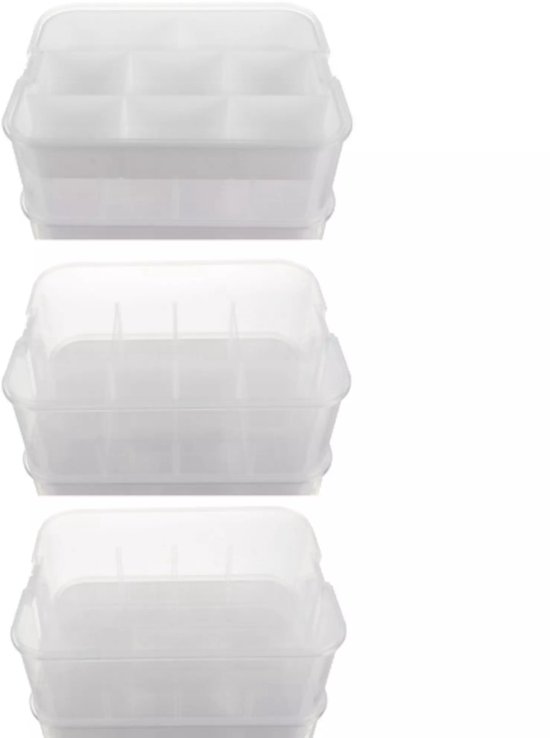 Kruzzel Stapelbox - Block box 2‑lagen – blokken eenvoudig opruimen - 15 liter