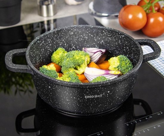 Kinghoff 1597 - Braadpan - met Aromaknop - 28 cm - 6.5 liter