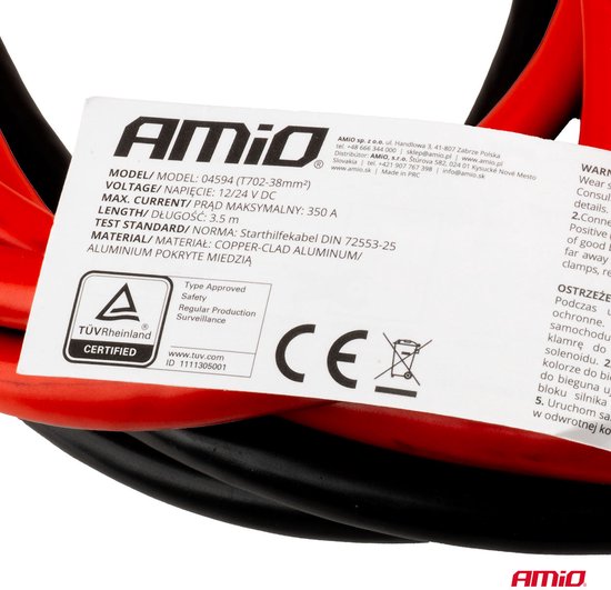 AMiO F25 PRO BLACK FULL CANBUS H8 H9 H11 H16 – 68W 6000K Wit 12V/24V - Hoge Helderheid