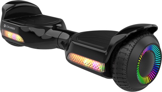 Rebel Cruiser - Elektrische Hoverboard - 6,5" LED Wielen - 100 kg Draagvermogen - Zwart