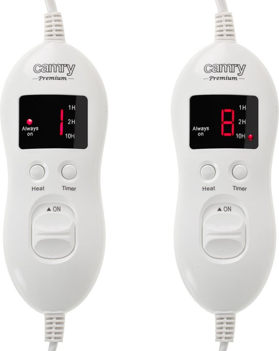 Camry CR 7436 - Elektrische onderdeken met timer - 2 persoons