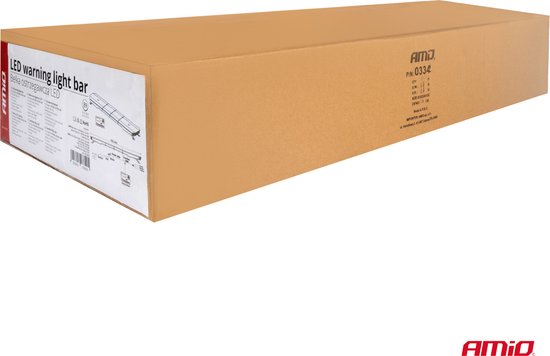 AMIO Stroboscoop Zwaailicht LED Waarschuwingslichtbar 180 LED 1372mm Oranje - Professionele Waarschuwingsverlichting met 51 Lichtfuncties