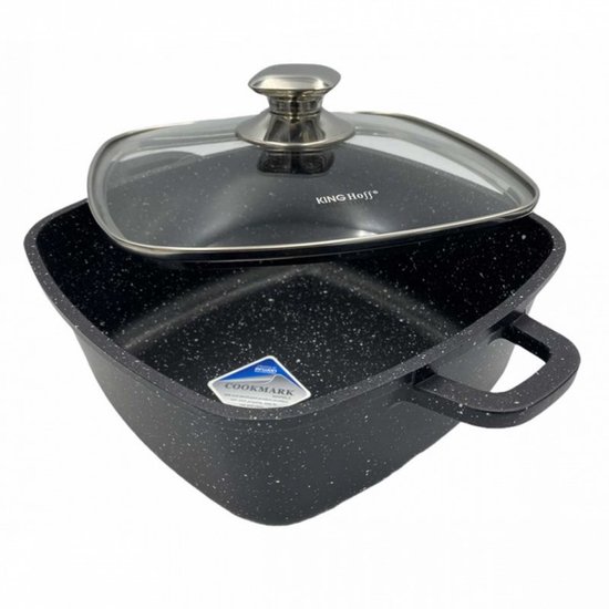Kinghoff 1602 - Vierkante braadpan - 22 cm - 3.7 liter