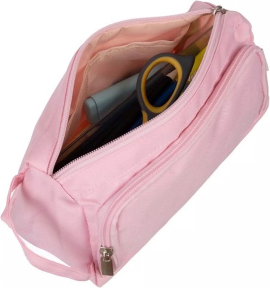 Maaleo Dubbel Uitschuifbare Etui - Roze - Praktisch en Ruim