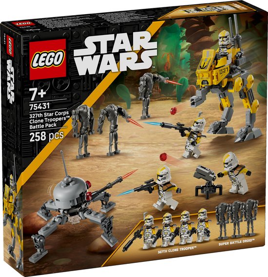 LEGO Star Wars 327th Star Corps Clone Troopers Battle Pack Bouwpakket voor Kinderen - 75431
