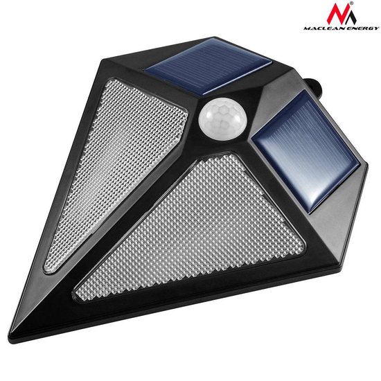 Maclean MCE168 -Solar wandlamp met 6 LED en bewegingsensor - tuinverlichting