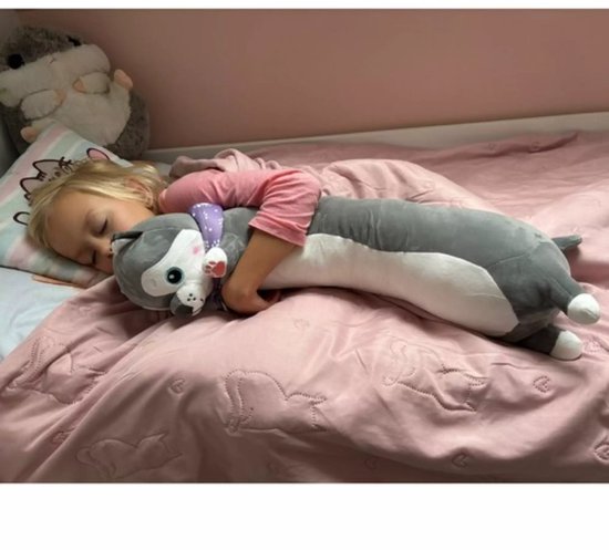 Kruzzel Lange Knuffelbeer - 70 cm - Zacht & Veilig - Perfect als Kussen en Knuffelspeelgoed