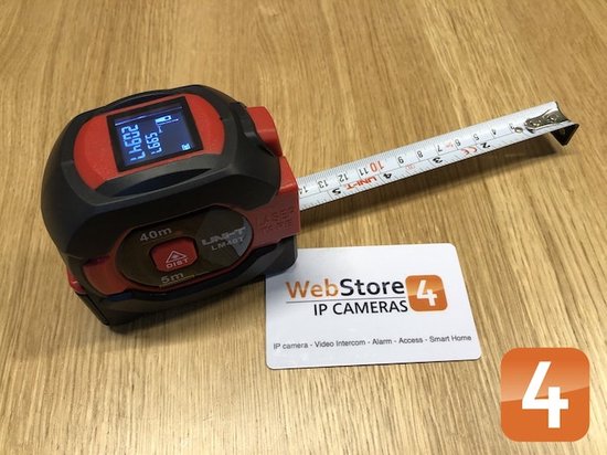 UNI-T LM40T rolmaat 5 meter met laser 40 meter afstandsmeter en LCD display