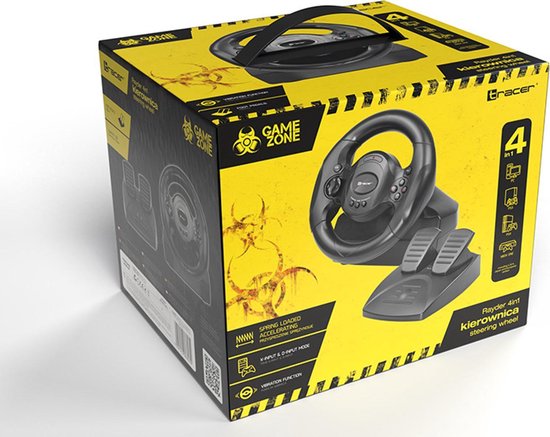 MEGABAJT 4 in 1 stuur PC / PS3 / PS4 / Xone Tracer Rayder TRAJOY46765
