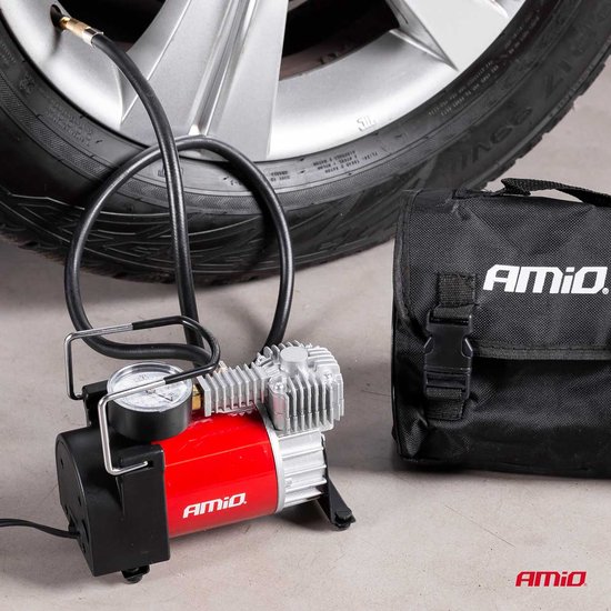 Auto luchtcompressor met manometer - 12V