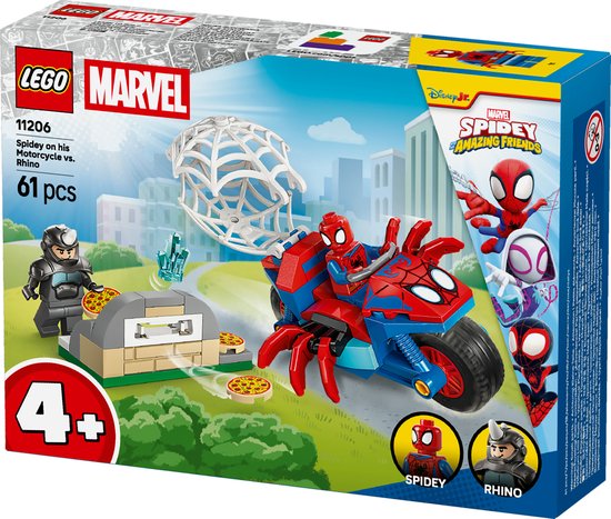LEGO Marvel Spidey on his Motorcycle vs. Rhino - 11206