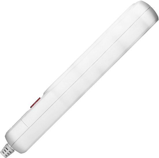 Stekkerdoos met schakelaar - Verdeelstekker 4-voudig - Stekkerblok zonder snoer/kabel - Wit