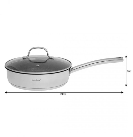 Klausberg 7215 pannenset – 9 delig – Prestige II - RVS – Alle warmtebronnen