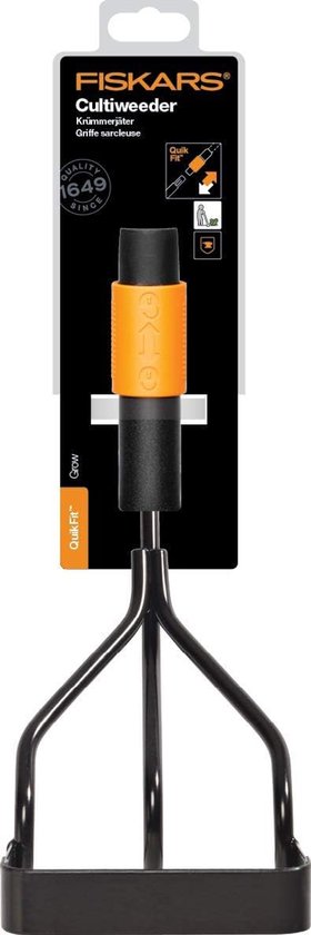 Fiskars Quikfit Schoffel - Tuingereedschap - Onkruidverwijderaars - Tuinhak van Gehard Staal