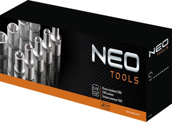 NEO 08-649 Torx Inwending doppenset 9 delig