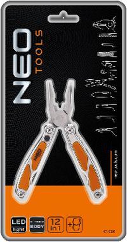 NEO Professional Survival Multitool Zakmes 12 functies en LED lamp