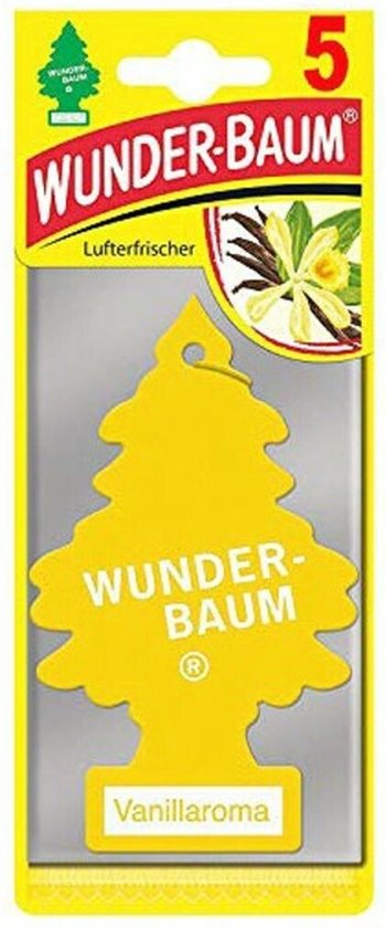 Wonderboom Luchtverfrisser Vanille - auto geurtje - auto parfum - Arbre Magique