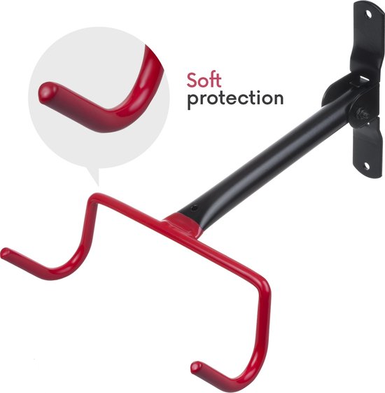 Maclean - Fiets muurbeugel / Fietsenrek - Wandmontage / Ophangsysteem - max. belasting 30kg