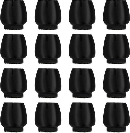 Malatec Vilten Stoelpootbeschermers - Set van 16 - Bescherm Uw Vloeren